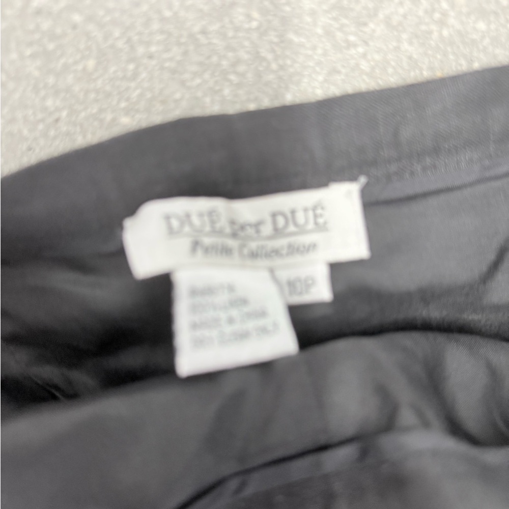 10P silk black pants